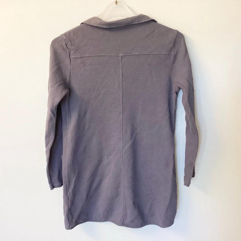 Soft Surroundings Take Two Waffle Knit Tunic - Gray - XS